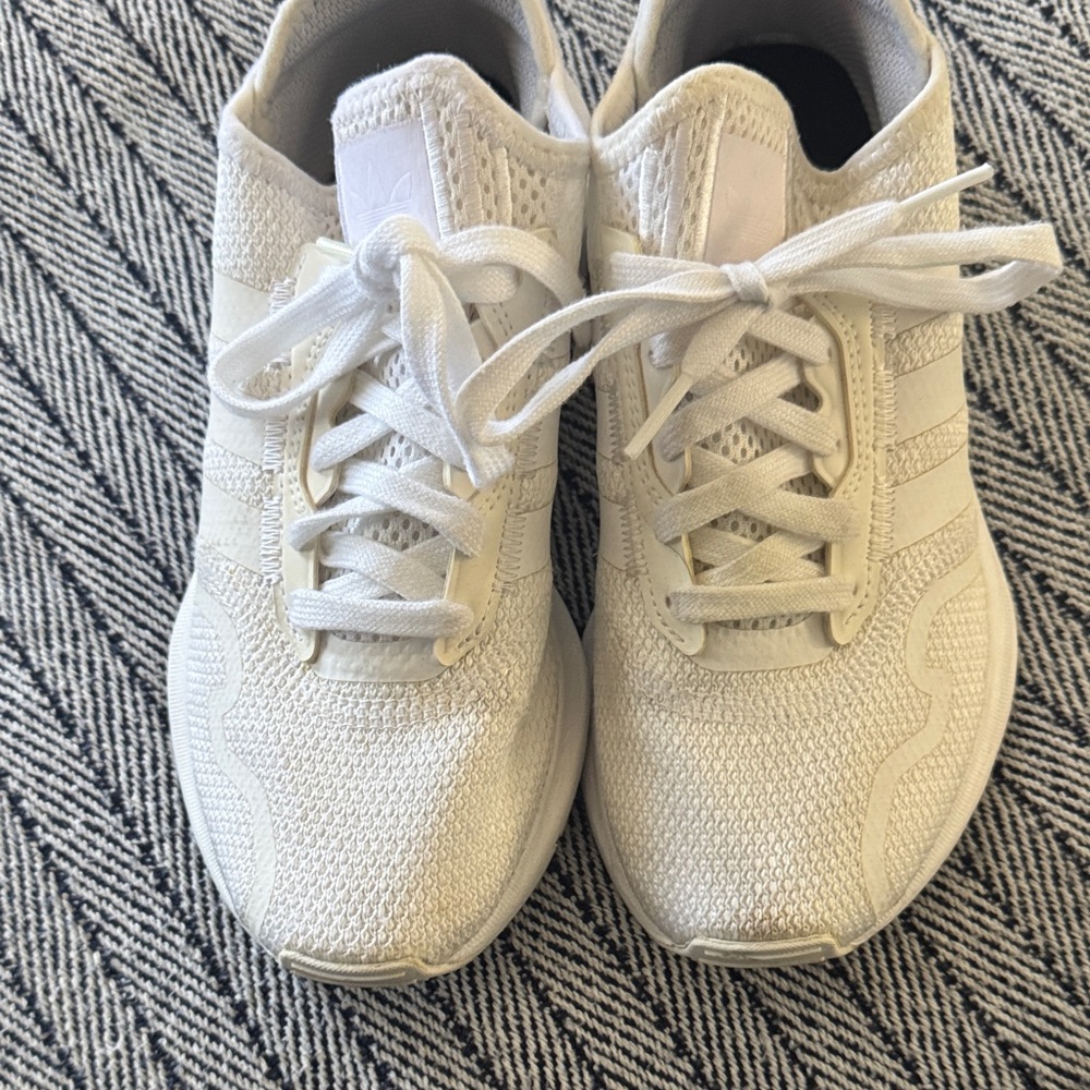 Adidas Cream Knit Sneakers